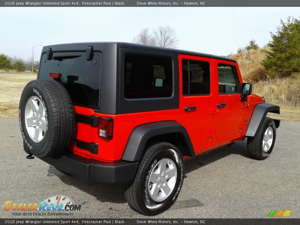 2018 Jeep Wrangler Unlimited Sport 4x4 Firecracker Red / Black Photo #6
