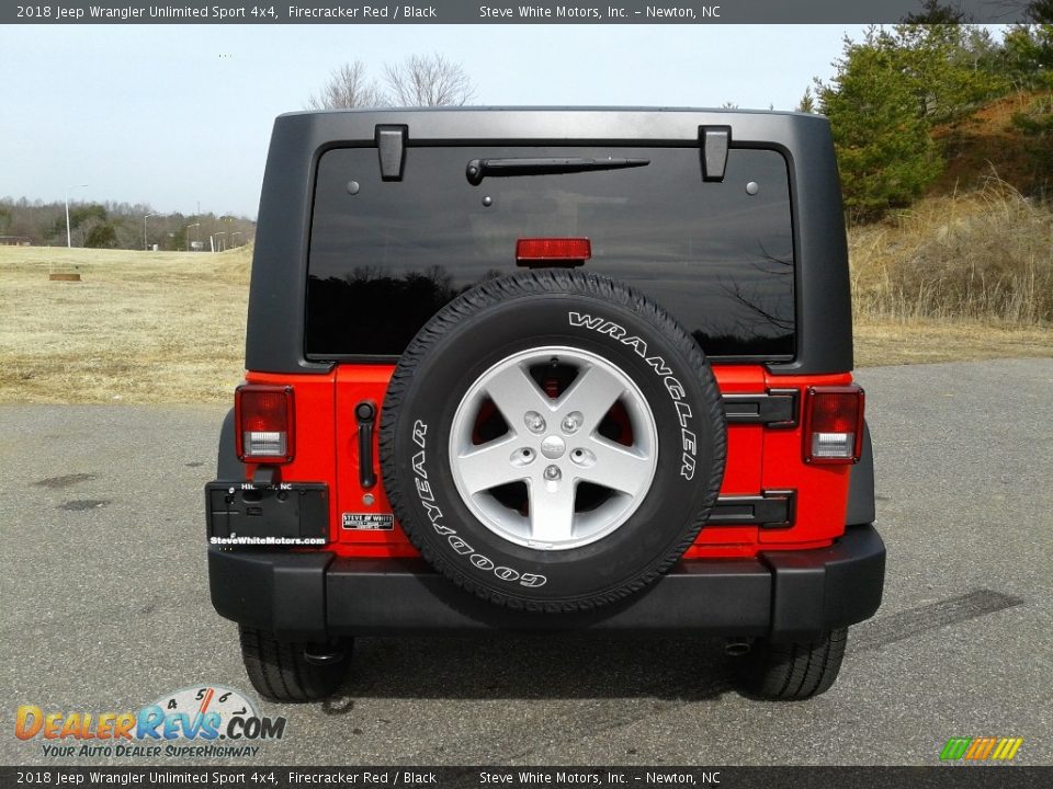 2018 Jeep Wrangler Unlimited Sport 4x4 Firecracker Red / Black Photo #7