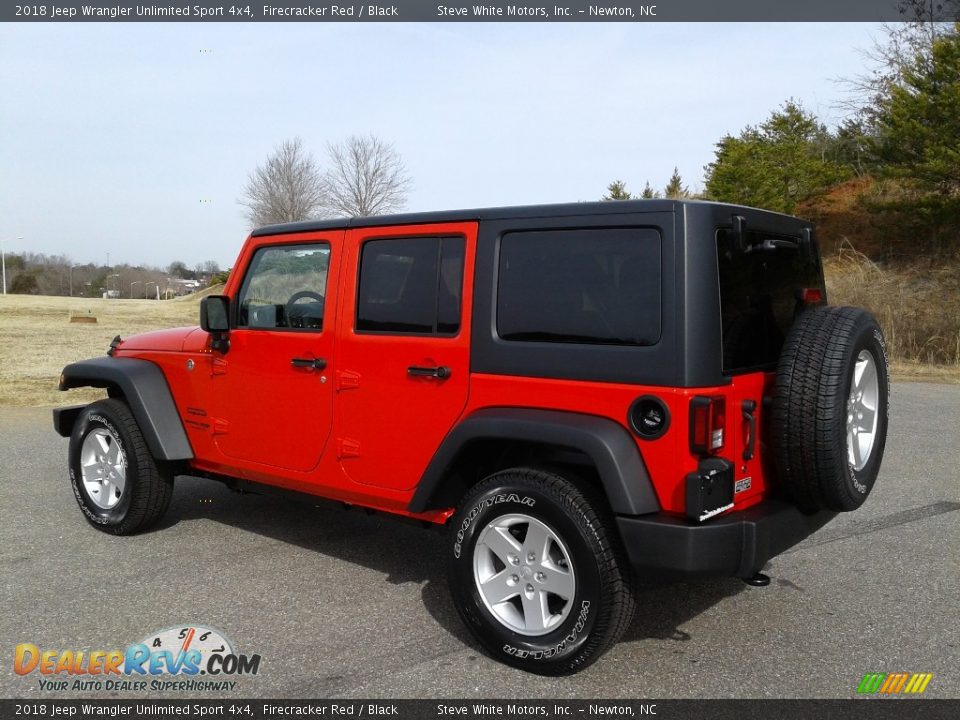 2018 Jeep Wrangler Unlimited Sport 4x4 Firecracker Red / Black Photo #8