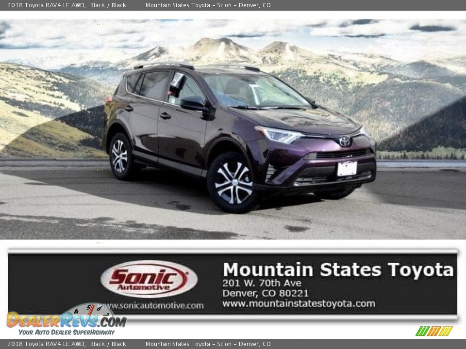 2018 Toyota RAV4 LE AWD Black / Black Photo #1