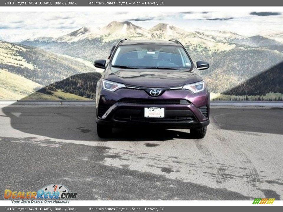 2018 Toyota RAV4 LE AWD Black / Black Photo #2
