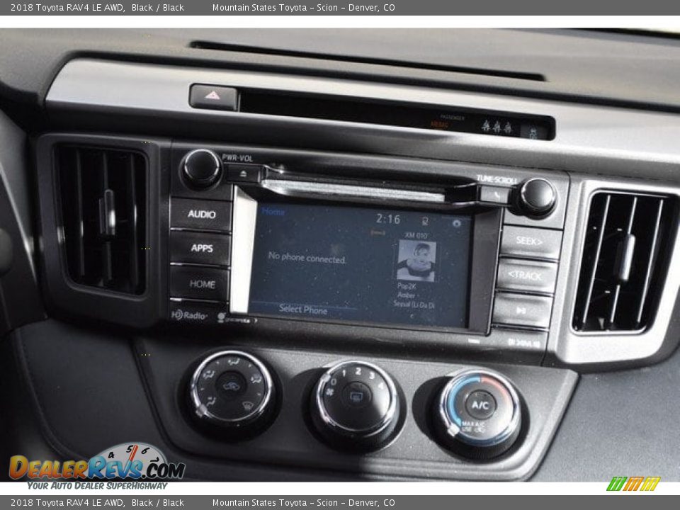 2018 Toyota RAV4 LE AWD Black / Black Photo #6
