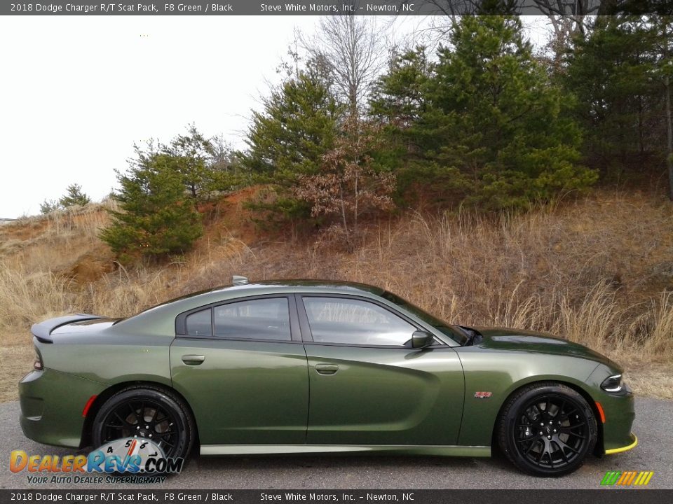 2018 Dodge Charger R/T Scat Pack F8 Green / Black Photo #5