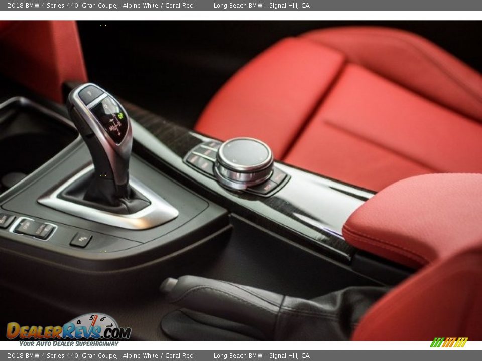 2018 BMW 4 Series 440i Gran Coupe Alpine White / Coral Red Photo #7