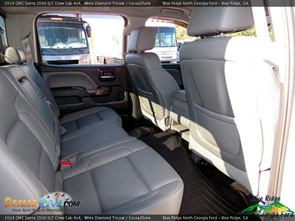 2014 GMC Sierra 1500 SLT Crew Cab 4x4 White Diamond Tricoat / Cocoa/Dune Photo #12