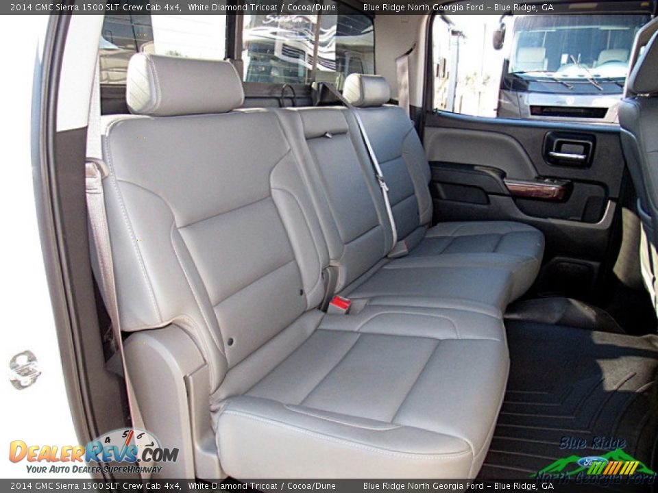 2014 GMC Sierra 1500 SLT Crew Cab 4x4 White Diamond Tricoat / Cocoa/Dune Photo #13