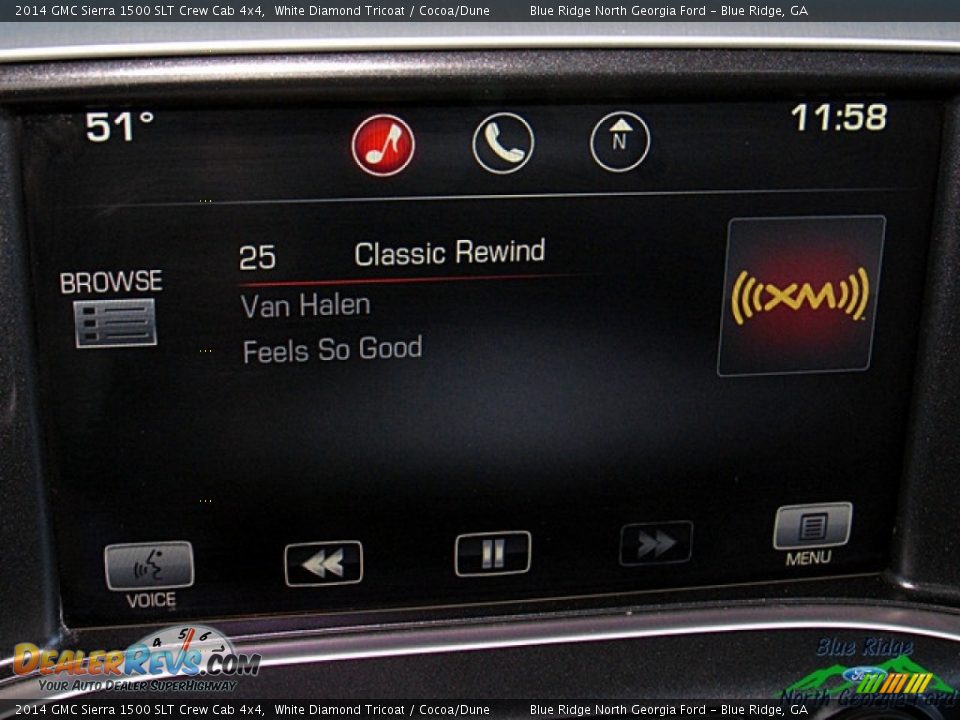 2014 GMC Sierra 1500 SLT Crew Cab 4x4 White Diamond Tricoat / Cocoa/Dune Photo #21