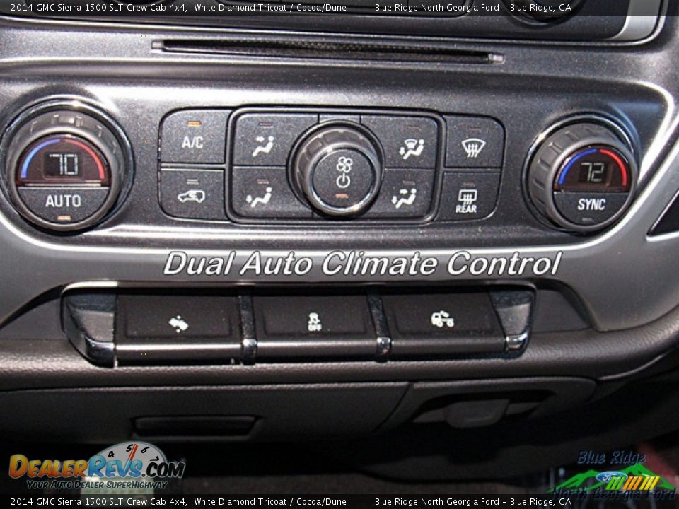 2014 GMC Sierra 1500 SLT Crew Cab 4x4 White Diamond Tricoat / Cocoa/Dune Photo #23