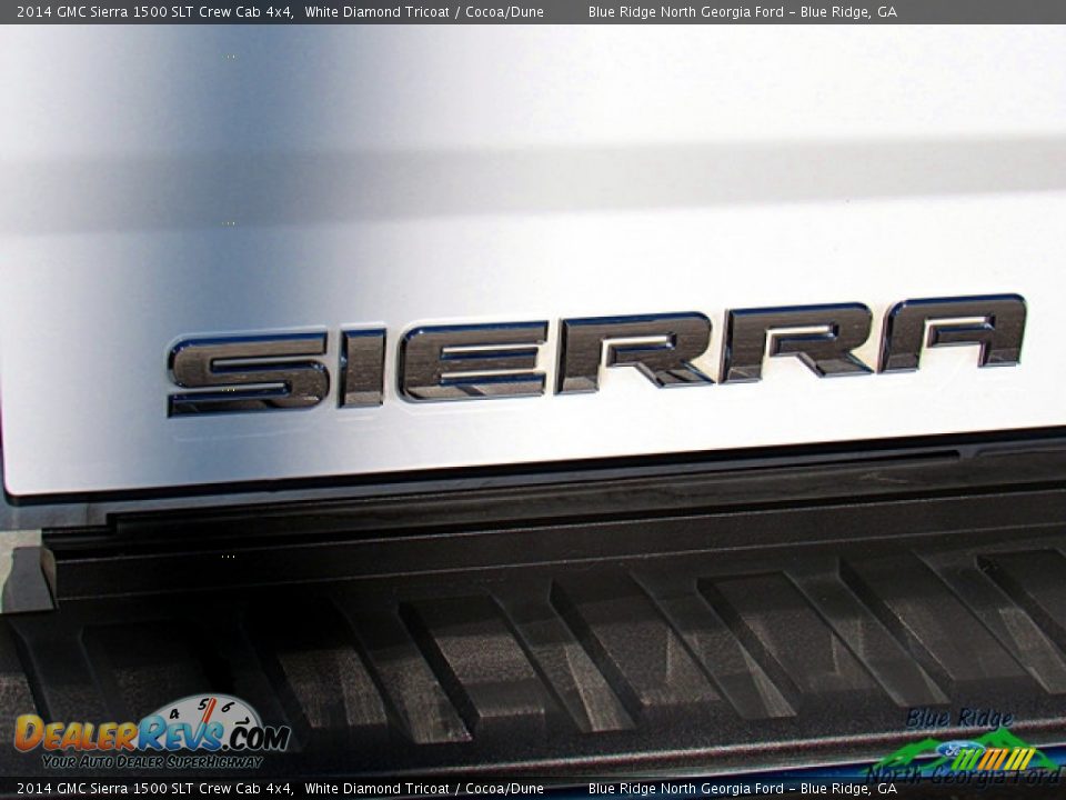 2014 GMC Sierra 1500 SLT Crew Cab 4x4 White Diamond Tricoat / Cocoa/Dune Photo #34