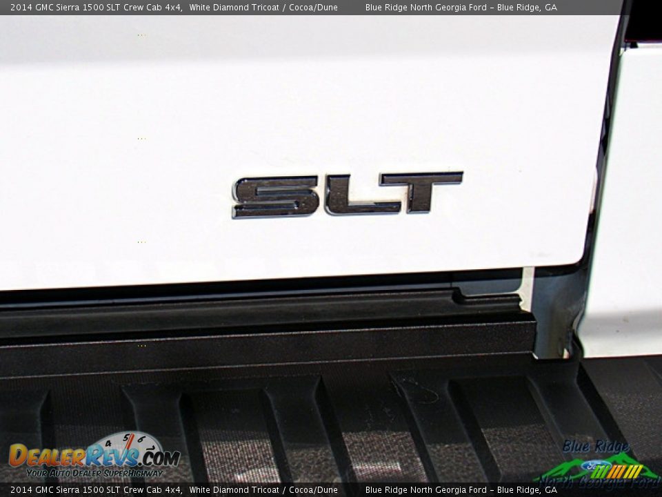 2014 GMC Sierra 1500 SLT Crew Cab 4x4 White Diamond Tricoat / Cocoa/Dune Photo #35