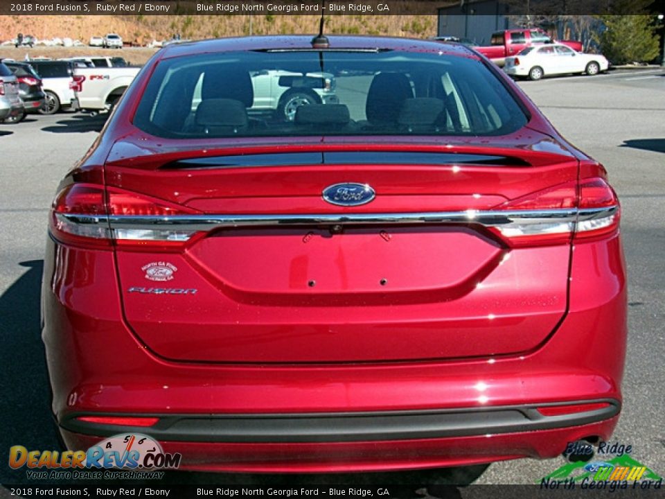 2018 Ford Fusion S Ruby Red / Ebony Photo #4