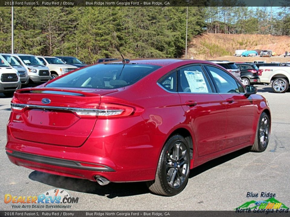 2018 Ford Fusion S Ruby Red / Ebony Photo #5