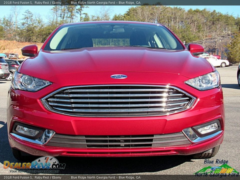 2018 Ford Fusion S Ruby Red / Ebony Photo #8