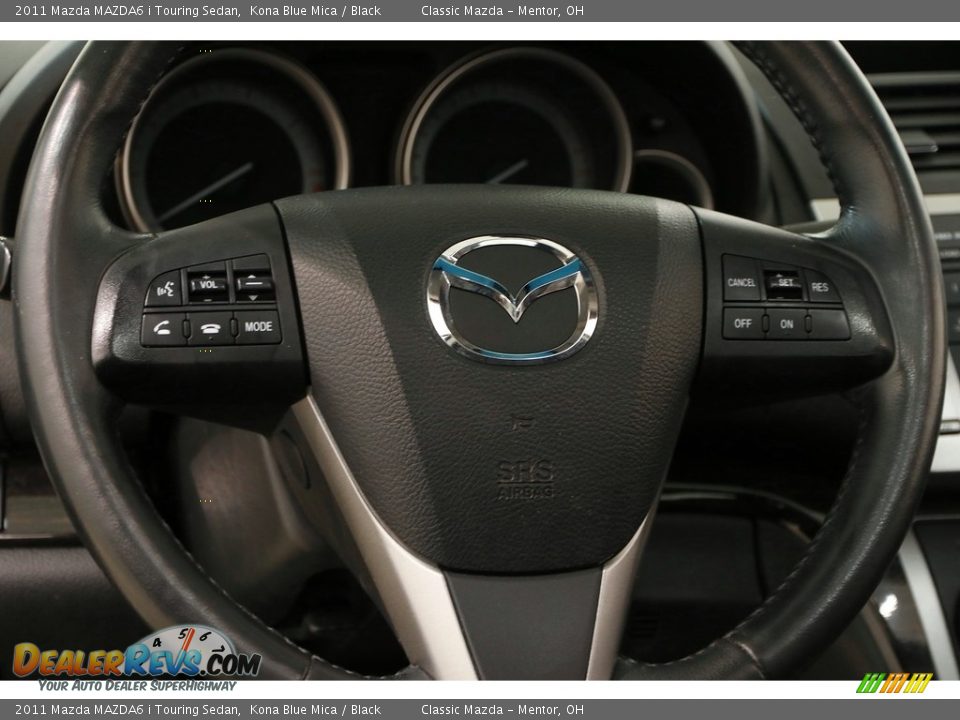 2011 Mazda MAZDA6 i Touring Sedan Kona Blue Mica / Black Photo #6