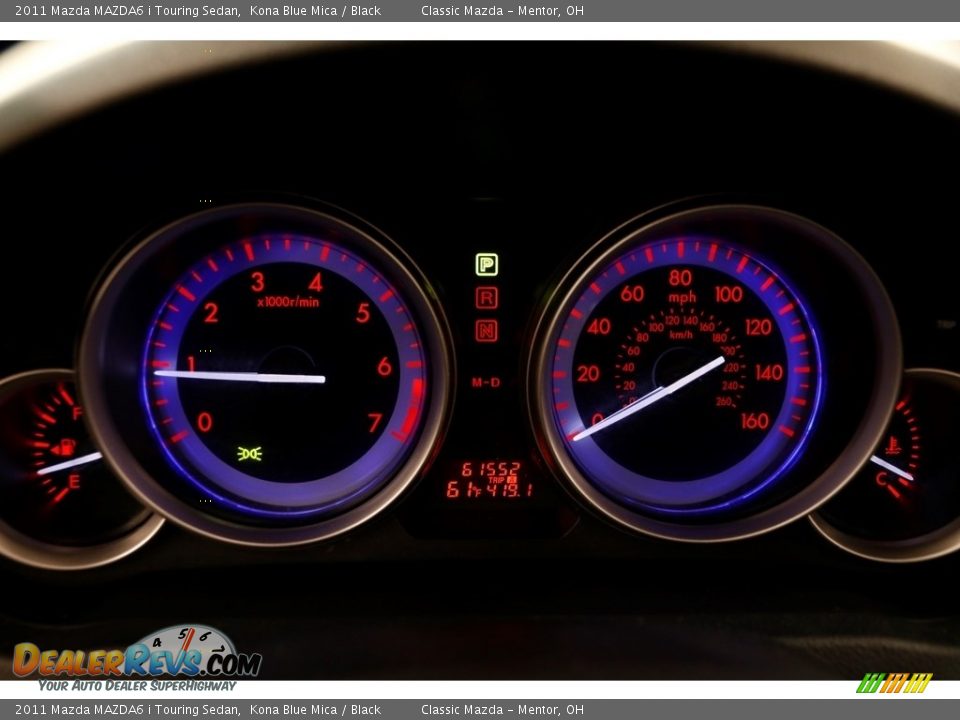 2011 Mazda MAZDA6 i Touring Sedan Kona Blue Mica / Black Photo #7