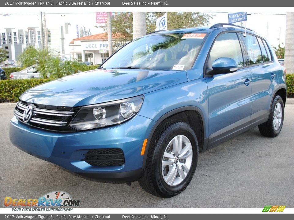 2017 Volkswagen Tiguan S Pacific Blue Metallic / Charcoal Photo #5