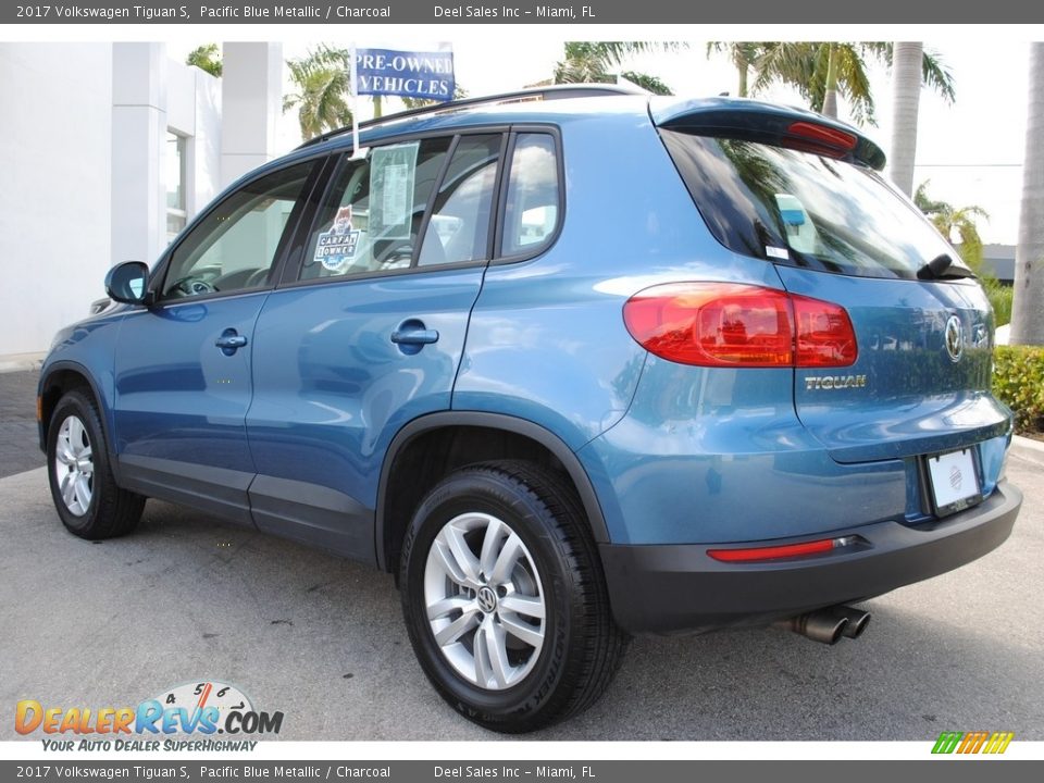 2017 Volkswagen Tiguan S Pacific Blue Metallic / Charcoal Photo #7