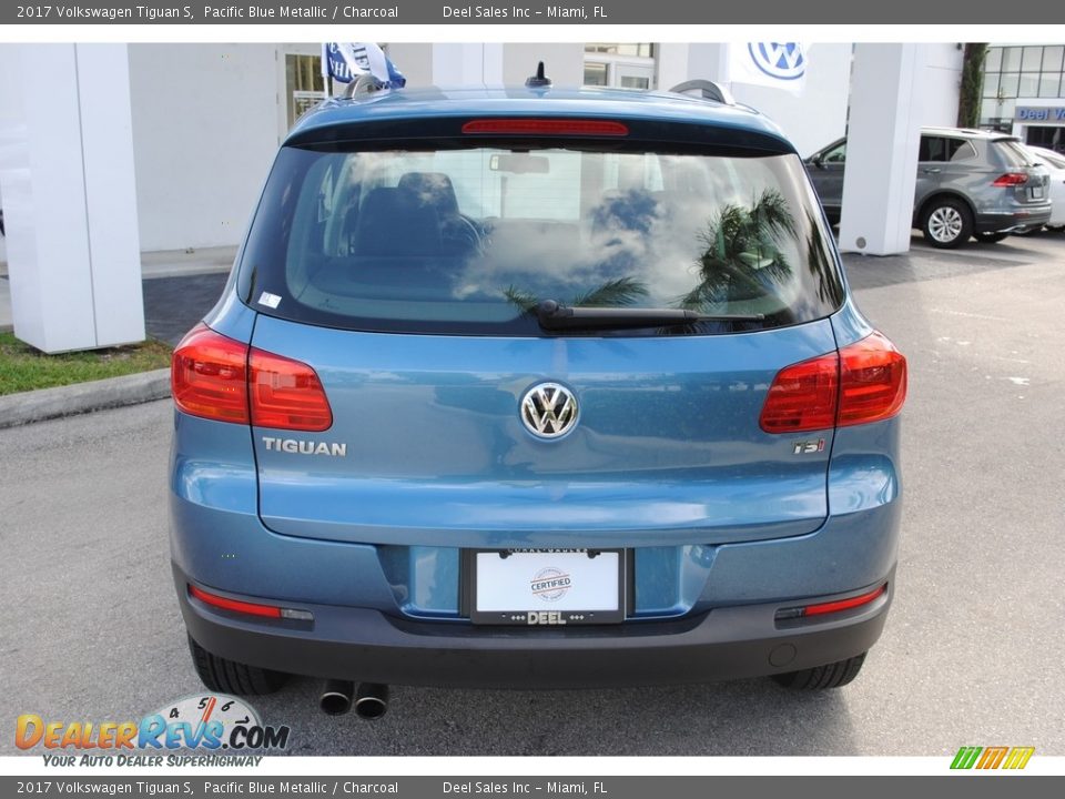 2017 Volkswagen Tiguan S Pacific Blue Metallic / Charcoal Photo #8