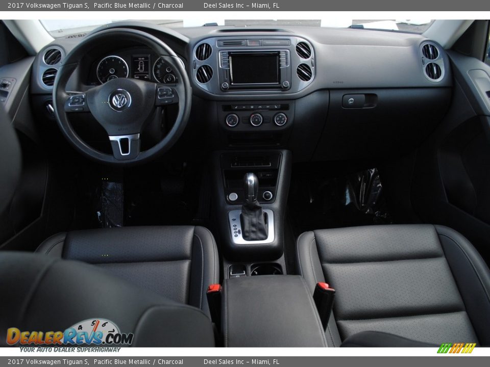 2017 Volkswagen Tiguan S Pacific Blue Metallic / Charcoal Photo #13