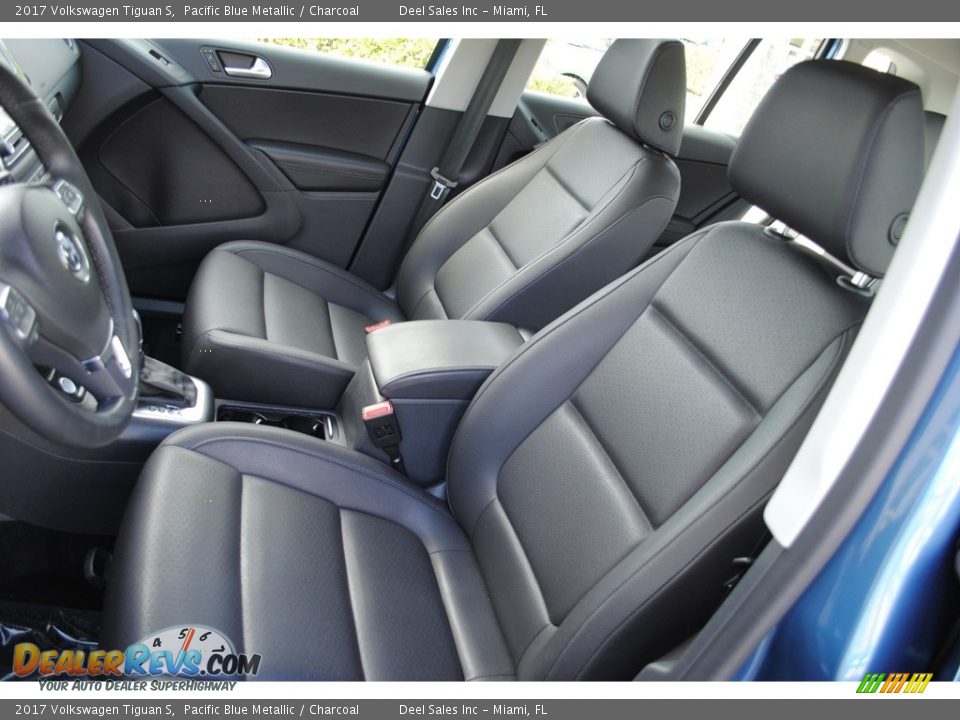 2017 Volkswagen Tiguan S Pacific Blue Metallic / Charcoal Photo #14