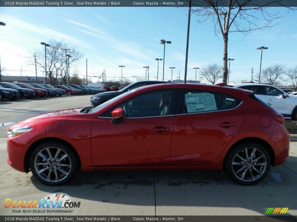 2018 Mazda MAZDA3 Touring 5 Door Soul Red Metallic / Black Photo #2