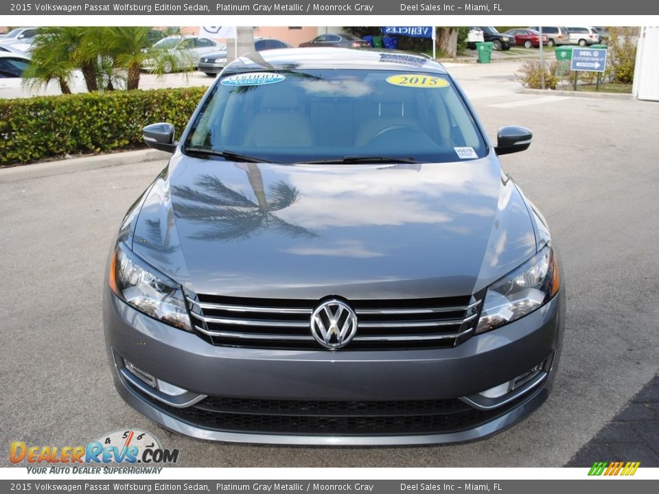 2015 Volkswagen Passat Wolfsburg Edition Sedan Platinum Gray Metallic / Moonrock Gray Photo #3