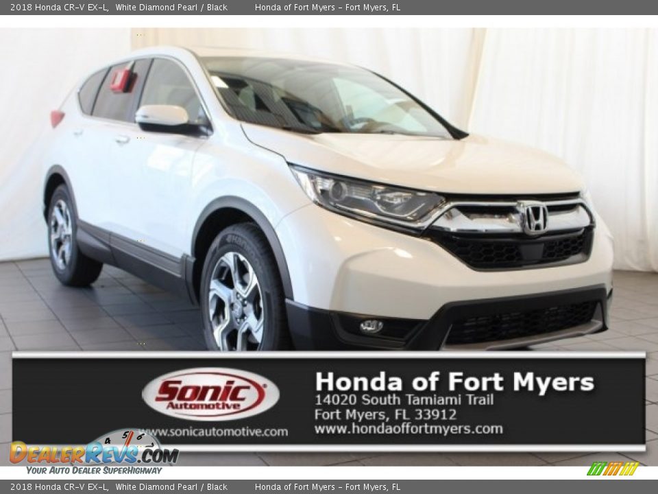 2018 Honda CR-V EX-L White Diamond Pearl / Black Photo #1