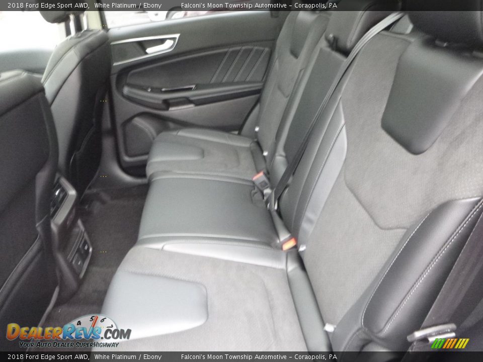 2018 Ford Edge Sport AWD White Platinum / Ebony Photo #8