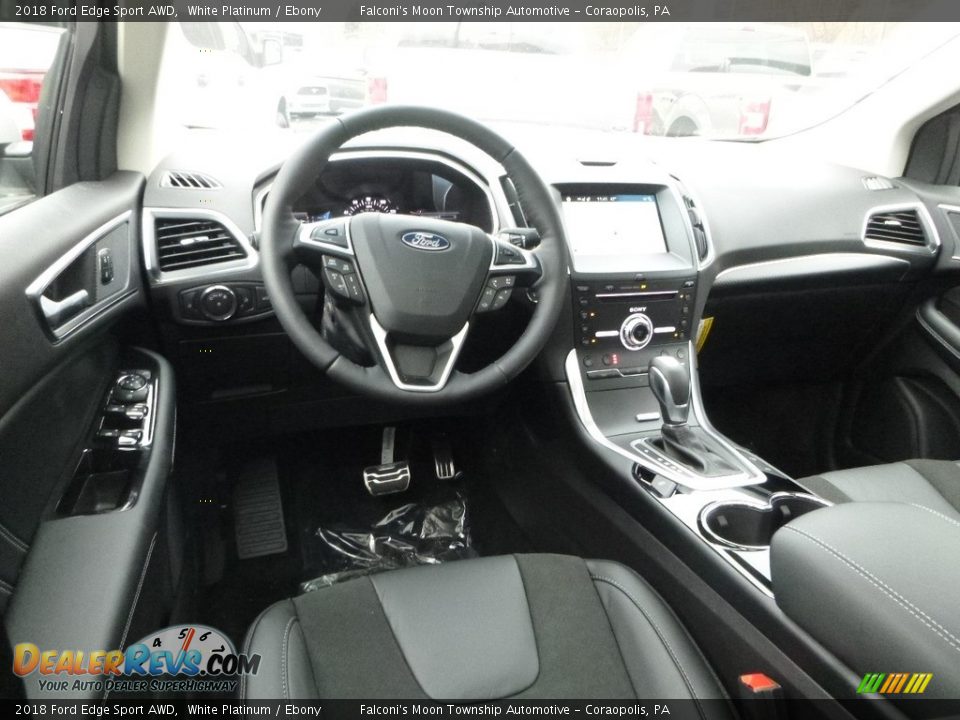 2018 Ford Edge Sport AWD White Platinum / Ebony Photo #9