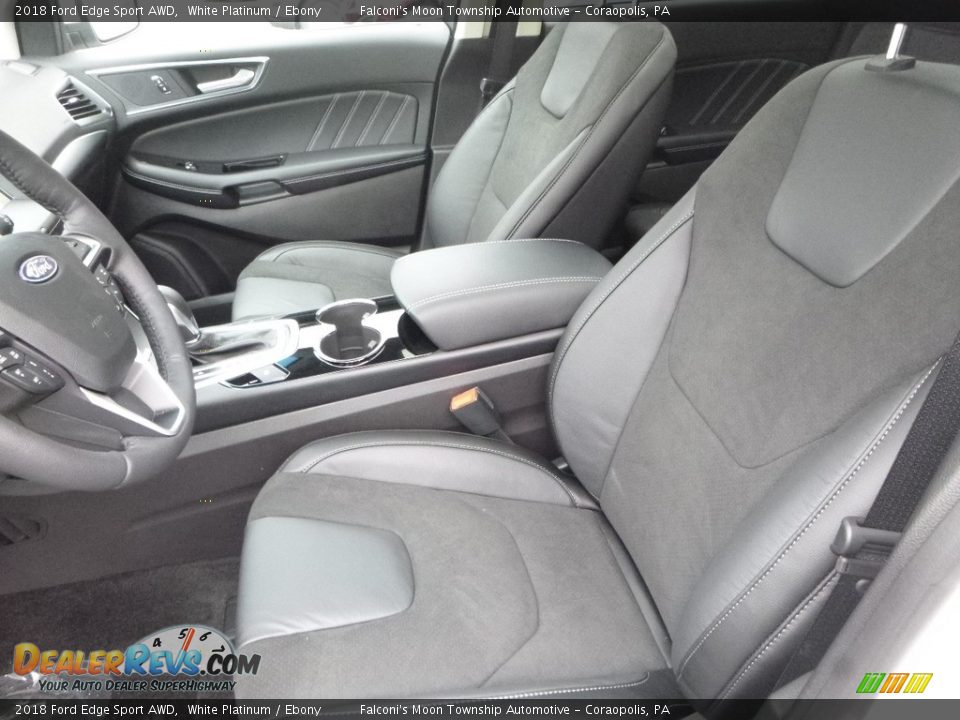 2018 Ford Edge Sport AWD White Platinum / Ebony Photo #11