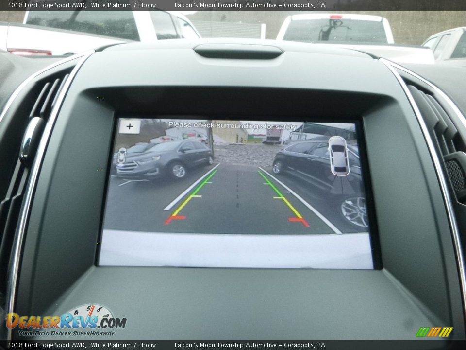 2018 Ford Edge Sport AWD White Platinum / Ebony Photo #15