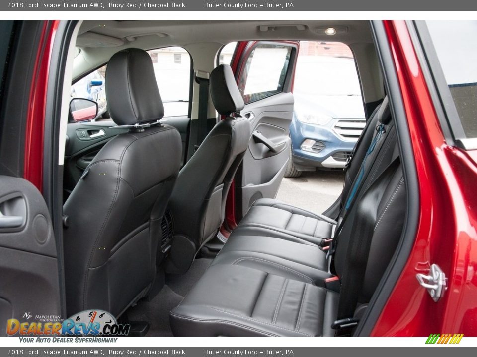 2018 Ford Escape Titanium 4WD Ruby Red / Charcoal Black Photo #11