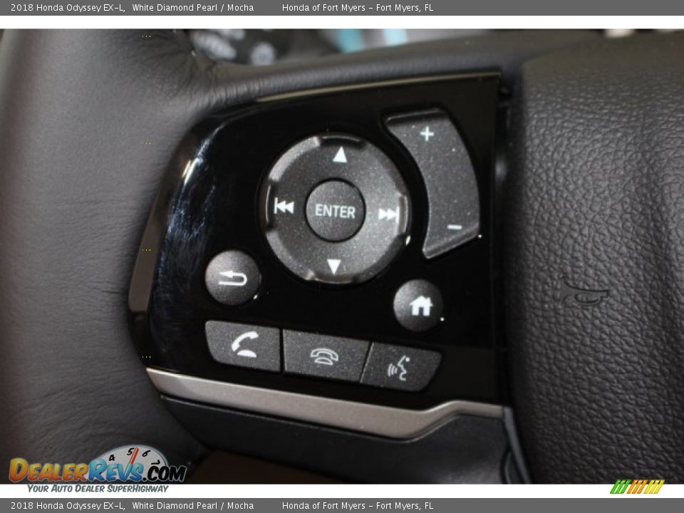 2018 Honda Odyssey EX-L White Diamond Pearl / Mocha Photo #22