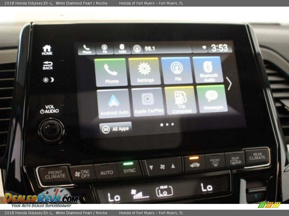 2018 Honda Odyssey EX-L White Diamond Pearl / Mocha Photo #25