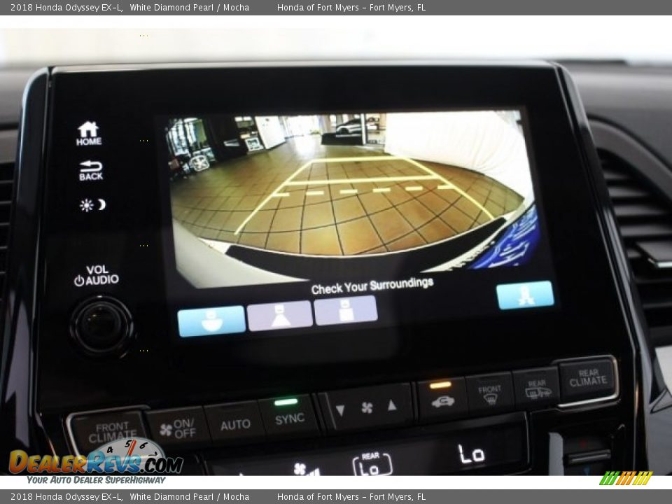 2018 Honda Odyssey EX-L White Diamond Pearl / Mocha Photo #26