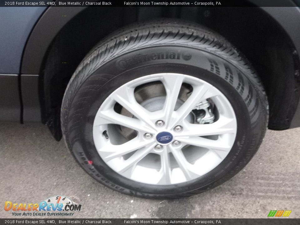 2018 Ford Escape SEL 4WD Blue Metallic / Charcoal Black Photo #7
