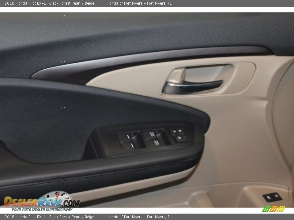 2018 Honda Pilot EX-L Black Forest Pearl / Beige Photo #14