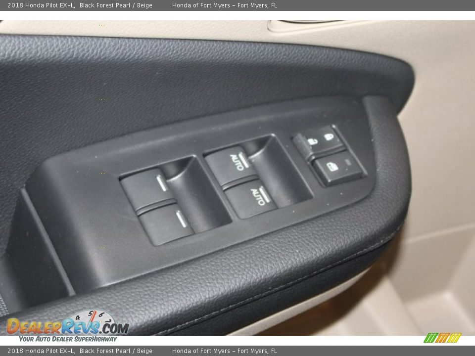 2018 Honda Pilot EX-L Black Forest Pearl / Beige Photo #15