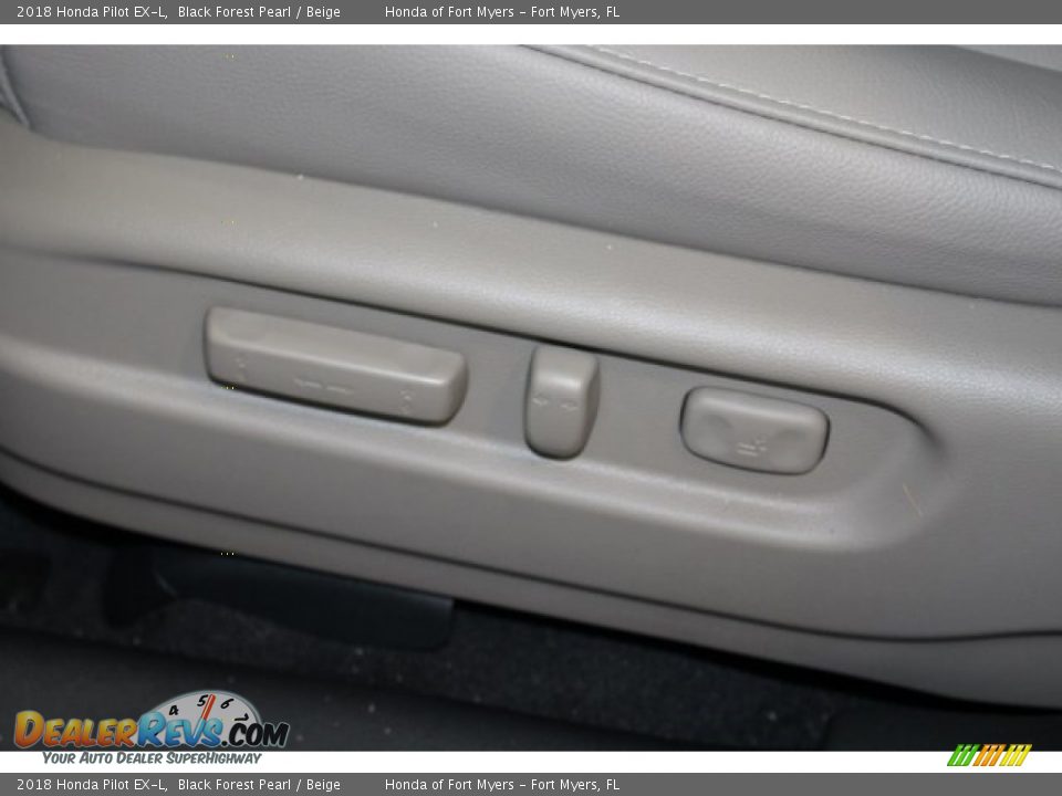2018 Honda Pilot EX-L Black Forest Pearl / Beige Photo #17
