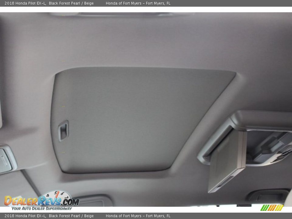 2018 Honda Pilot EX-L Black Forest Pearl / Beige Photo #20