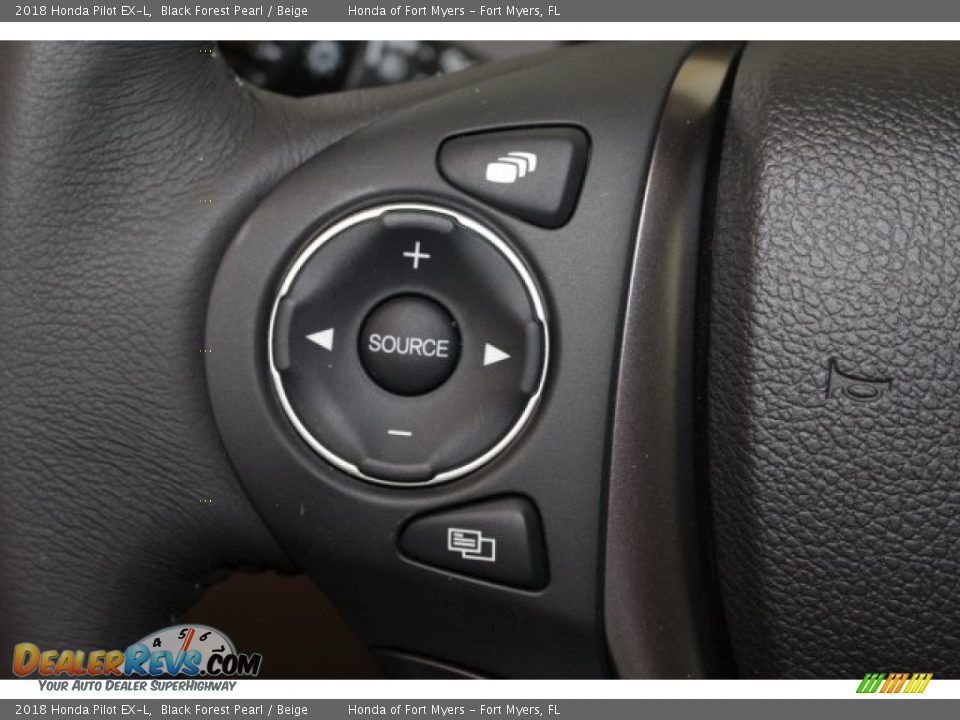 2018 Honda Pilot EX-L Black Forest Pearl / Beige Photo #22
