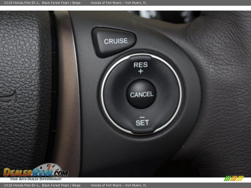 2018 Honda Pilot EX-L Black Forest Pearl / Beige Photo #23