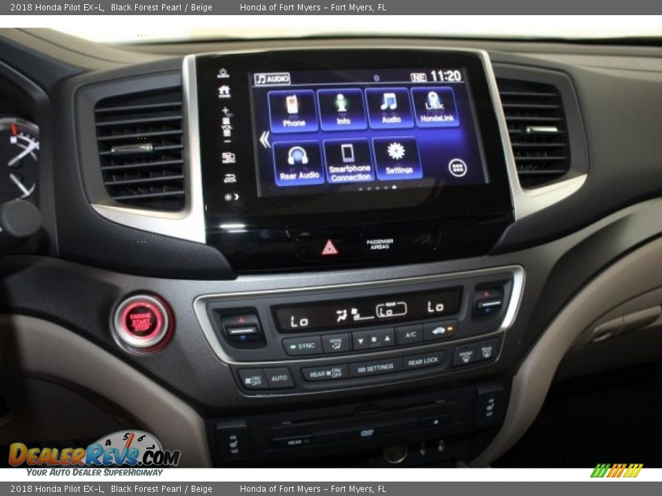 2018 Honda Pilot EX-L Black Forest Pearl / Beige Photo #25