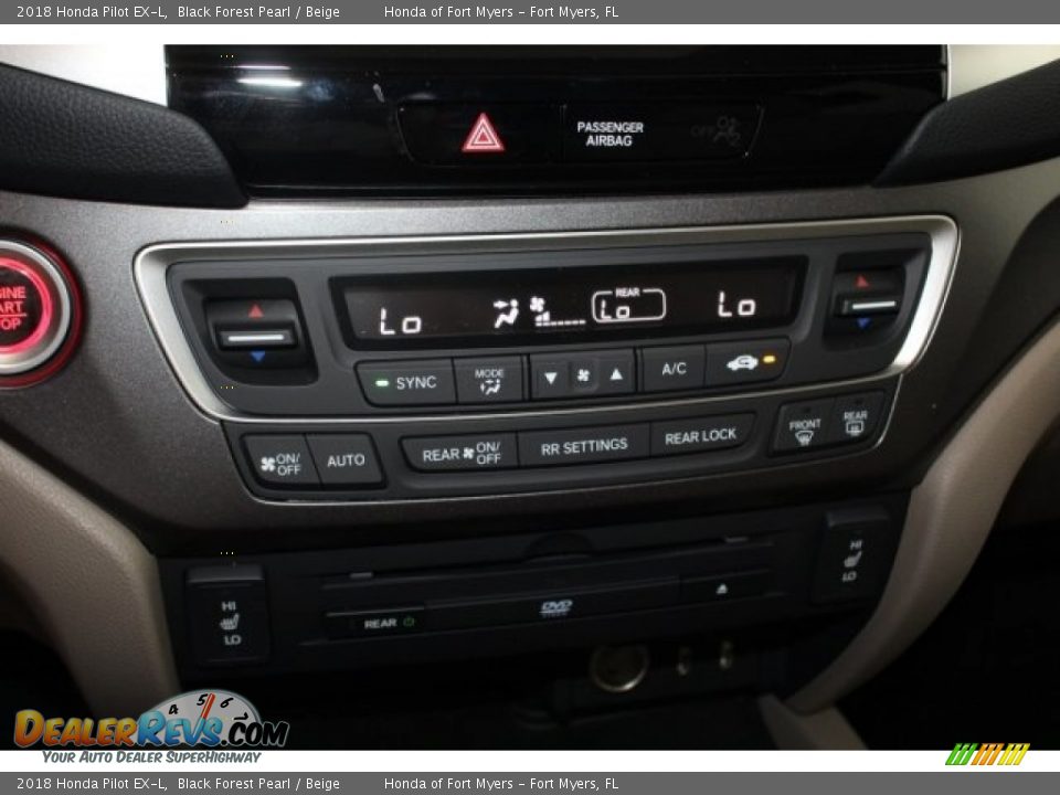 2018 Honda Pilot EX-L Black Forest Pearl / Beige Photo #28