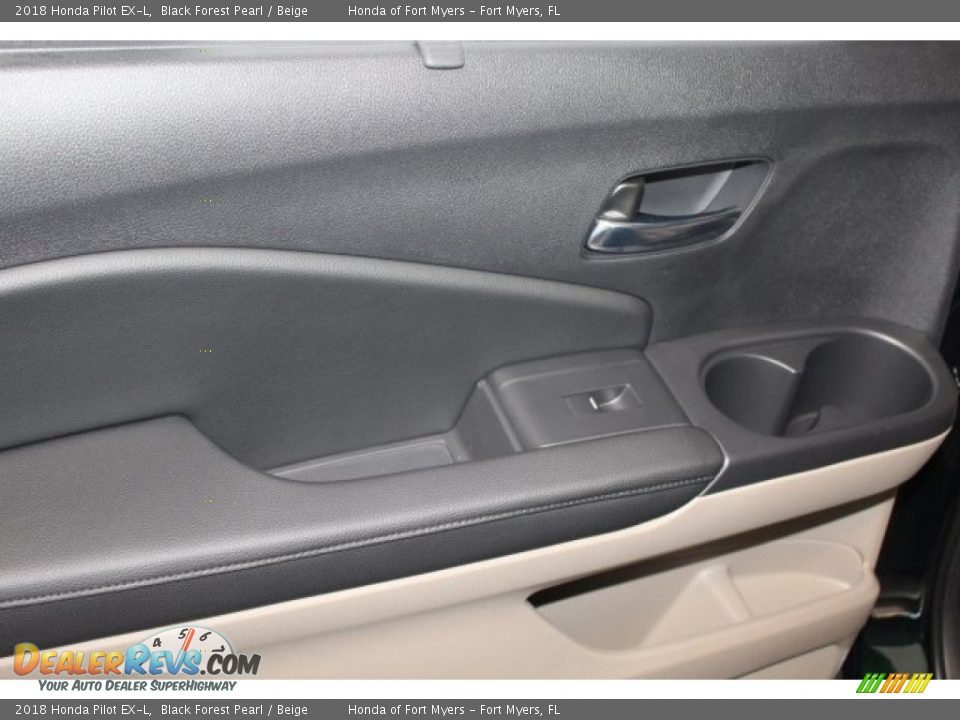 2018 Honda Pilot EX-L Black Forest Pearl / Beige Photo #34