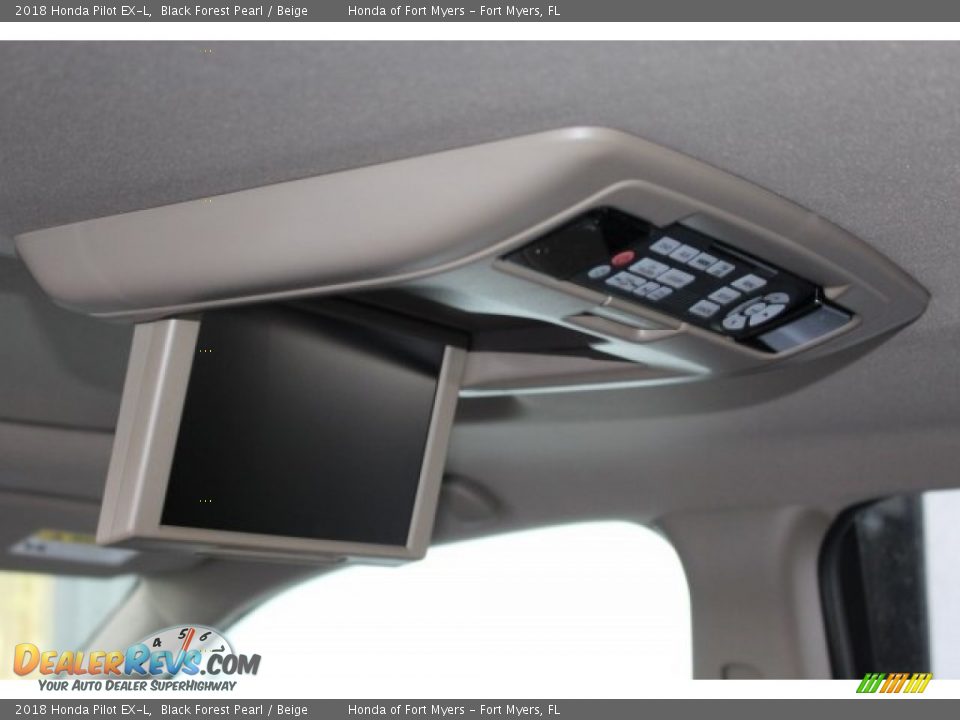 2018 Honda Pilot EX-L Black Forest Pearl / Beige Photo #36