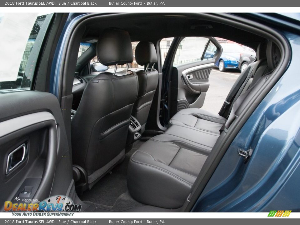 2018 Ford Taurus SEL AWD Blue / Charcoal Black Photo #11