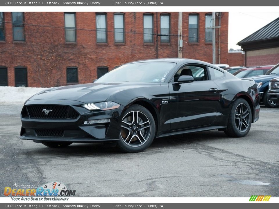 2018 Ford Mustang GT Fastback Shadow Black / Ebony Photo #1