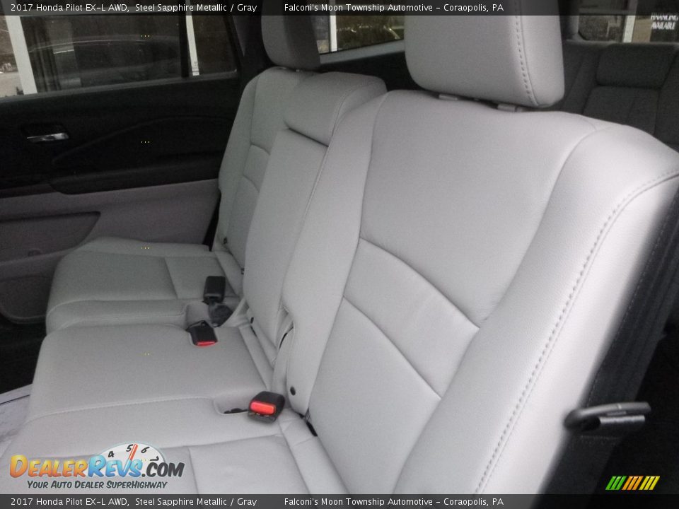 2017 Honda Pilot EX-L AWD Steel Sapphire Metallic / Gray Photo #9