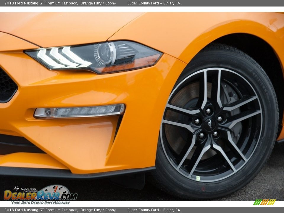 2018 Ford Mustang GT Premium Fastback Orange Fury / Ebony Photo #3